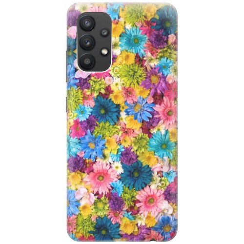 фото Силиконовый чехол на samsung galaxy a32 / самсунг а32 с принтом "поле разноцветных цветов" gosso