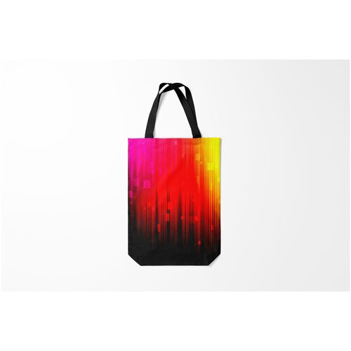 фото Сумка-шоппер / 31х42 см / тренды / разные абстрактные краски burnettie