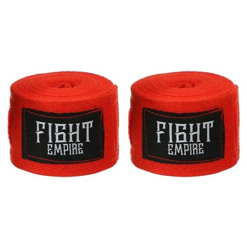 FIGHT EMPIRE Бинт боксёрский FIGHT EMPIRE 4 м, цвет красный fight empire бинт боксёрский fight empire 5 м цвет синий