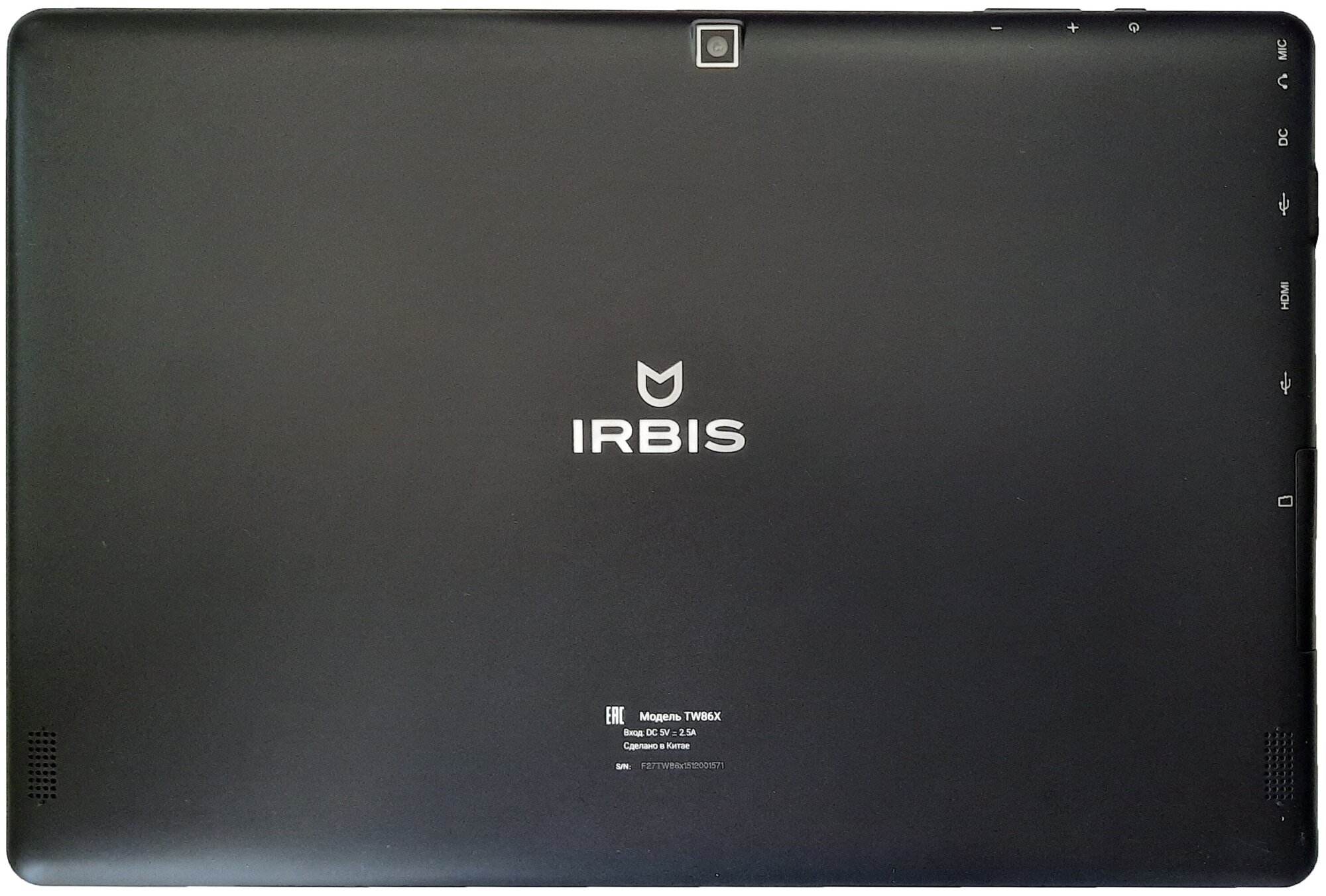 Планшет 10.1'' Irbis black, Atom Z3735F, 800*1280 IPS, 2+32GB, HD graphics, 0.3MP+2.0MP, WiFi, Bluetooth, 5300mAh, Win10Home - фото №15