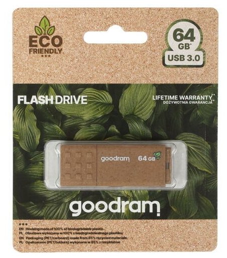 Память USB Flash 64 ГБ Goodram UME3 Eco Friendly [UME3-0640EFR11]