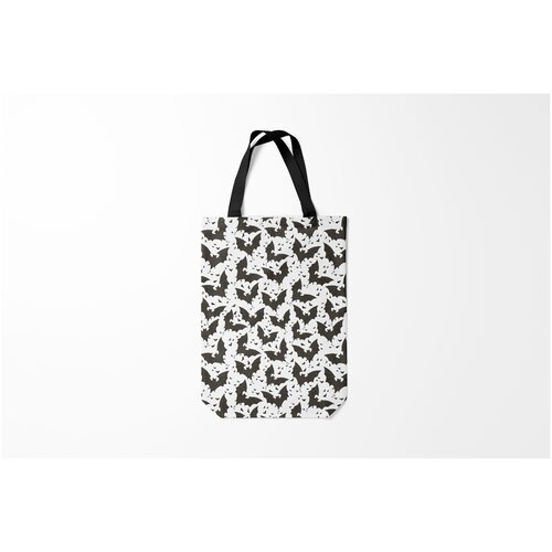 фото Сумка-шоппер / 31х42 см / праздники / хэллоуин летучие мыши burnettie