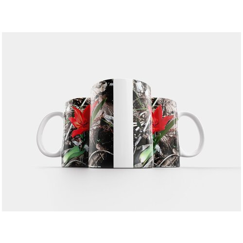 фото Кружка "тюльпан, красный, лес" 320 мл lotsprints