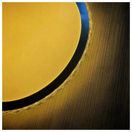 Люстра потолочная с пультом / Управляемый потолочный светильник / Люстра диодная на пульте / Светодиодный светильник на управлении Siesta Light 75.034 Юпитер , 75.034 LED, 75 Вт 4 режима включения: тёплый/нейтральный/холодный/ночник/ 500мм Рассеиватель Эффект Звёздное небо.