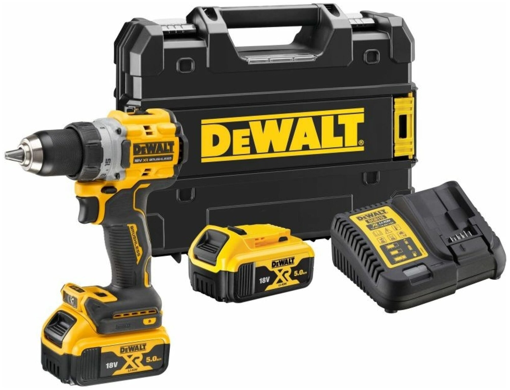 Шуруповерт аккумуляторный DeWalt DCD800P2T - фото №2