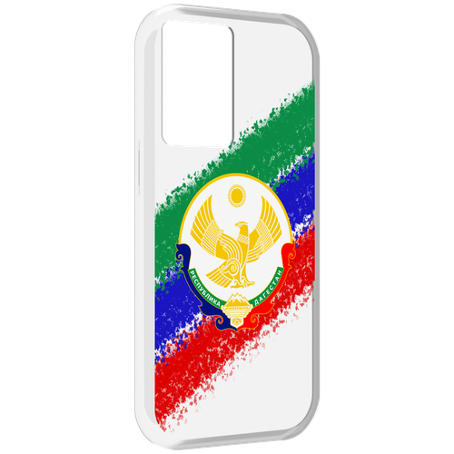 Чехол MyPads герб флаг Дагестана для OnePlus Nord N20 SE задняя-панель-накладка-бампер