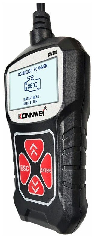 Портативный автосканер Konnwei KW310 для диагностики OBD2