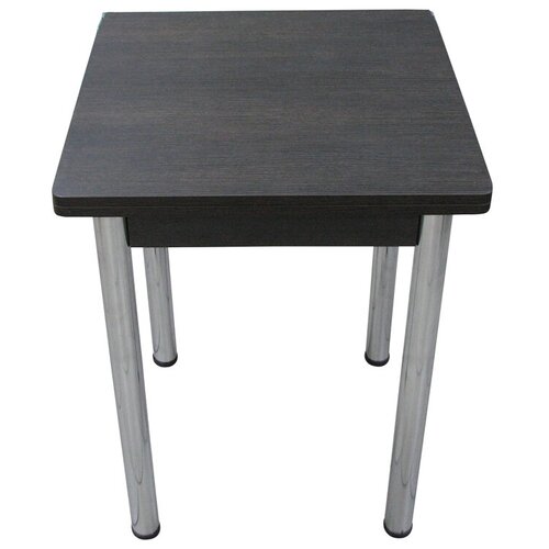 Стол Ломберный поворотно-раскладной 58*58 см. Венге ноги хром.