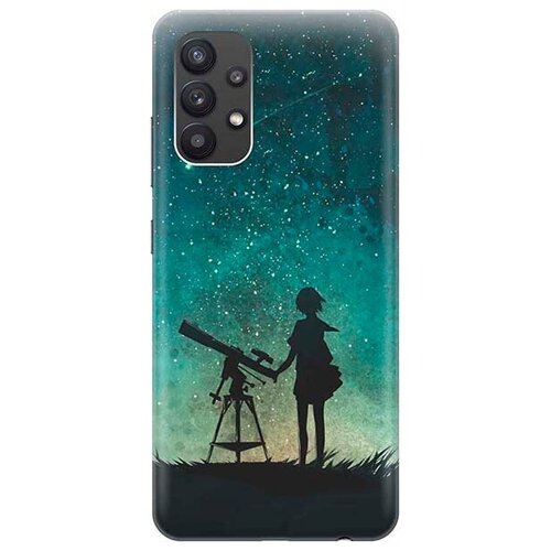 фото Ультратонкий силиконовый чехол-накладка для samsung galaxy a32 с принтом "загадай желание" gosso