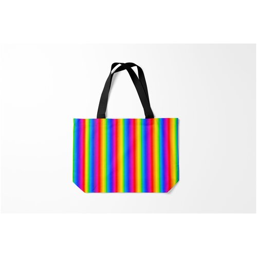 фото Сумка-шоппер / 46х35 см / популярные иллюстрации / радуга color gradient burnettie
