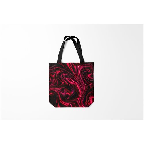 фото Сумка-шоппер / 40х40 см / популярные иллюстрации / текстуры abstract fluid burnettie