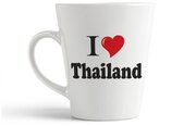 Кружка-латте CoolPodarok Путешествия. I love Thailand