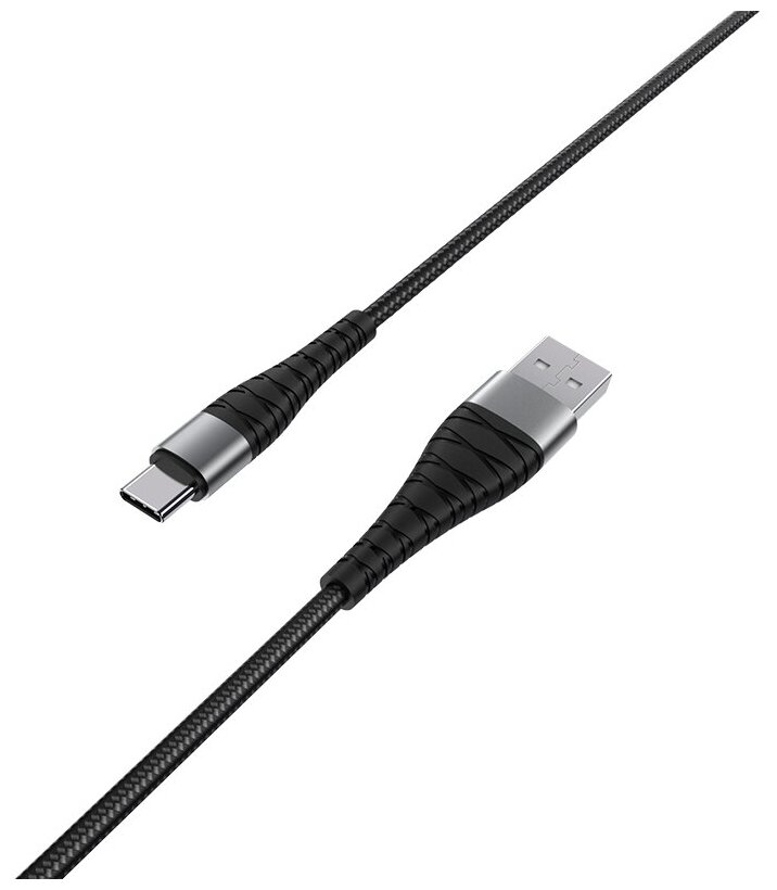 Кабель USB - TYPE-C Borofone BX32 (зарядка 5A передача данных тканевая оплетка)