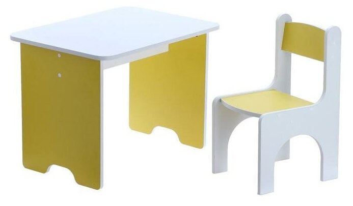 Комплект мебели «Бело-лимонный» - фотография № 1