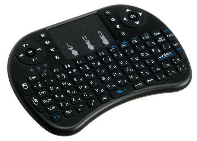 Клавиатура беспроводная Luazon Home Мини, BKB-1.0, для ТВ, ПК и мобильных устройств, черная
