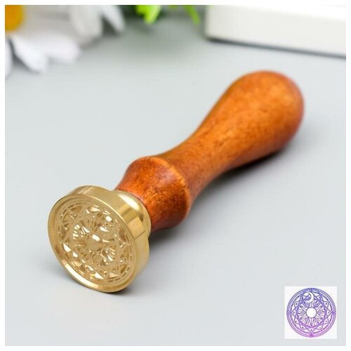 Печать для сургуча с деревянной ручкой 
