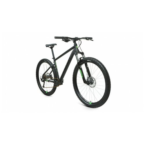 фото Велосипед forward sporting 27,5 xx (27,5" 9 ск. рост 19") 2020-2021, черный матовый/ярко-зеленый, rbkw1m179014
