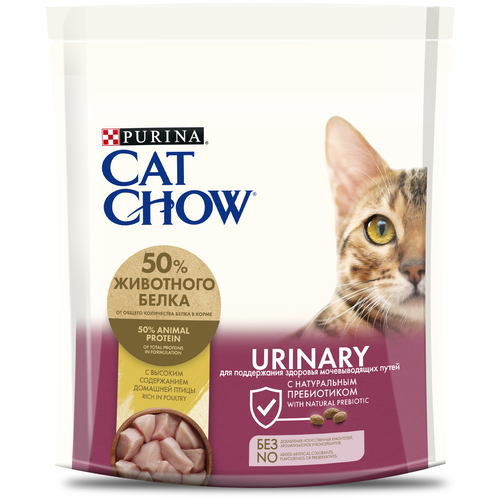 Корм для кошек CAT CHOW Purina Urinary для здоровья мочевыводящих путей, с высоким содержанием домашней птицы 1,5 кг