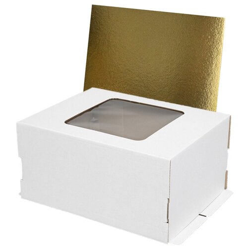 Коробка для торта, размер 40х30х20 + подложка 40х30