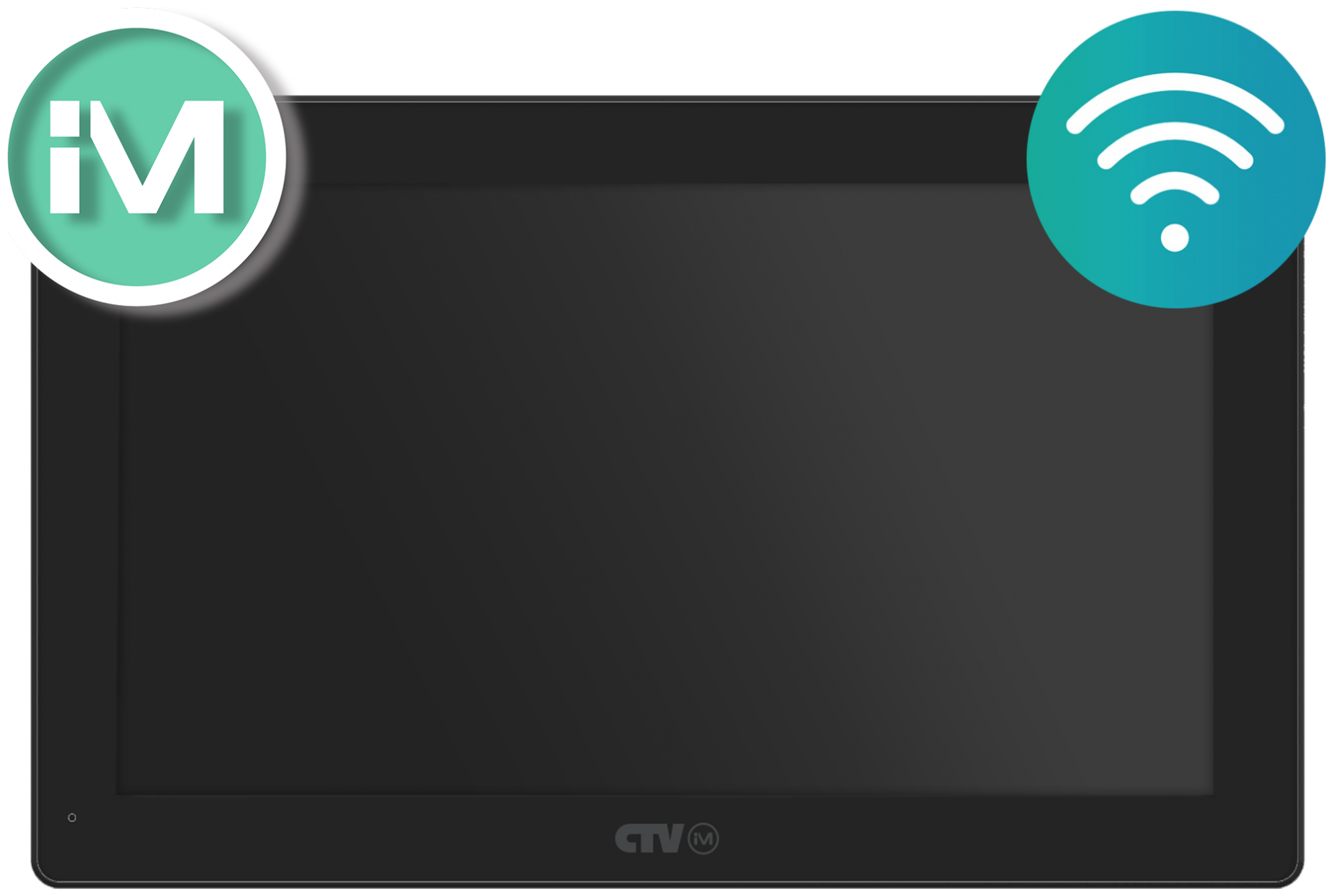 CTV-iM Cloud 10 Монитор видеодомофона для квартиры и дома с Wi-Fi (Черный)