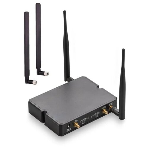 Wi-Fi роутер KROKS Rt-Cse e6 (SMA-female), 4 антенны в комплекте, черный маршрутизатор wi fi 4g 300mbps домашняя sim карта 4 антенна 300m ethernet wan lan ec200teuha модем 32 пользователь b8 b20 b28