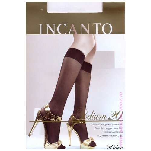 Гольфы Incanto, 20 den, 2 пары, размер OneSize, бежевый