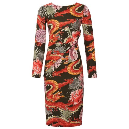 фото Платье p.a.r.o.s.h. pod722166 хаки+принт l