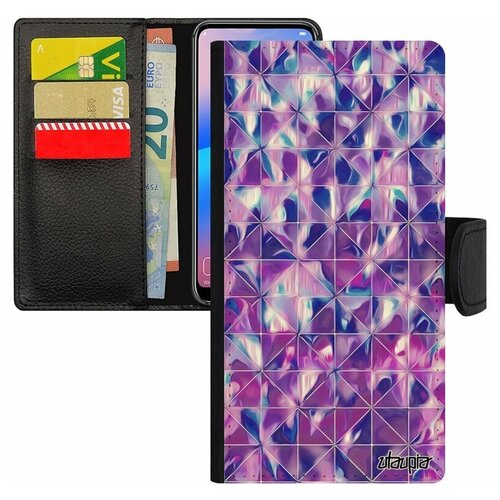 фото Чехол книжка для мобильного samsung galaxy s7 edge, "плиточный мотив" орнамент мрамор utaupia