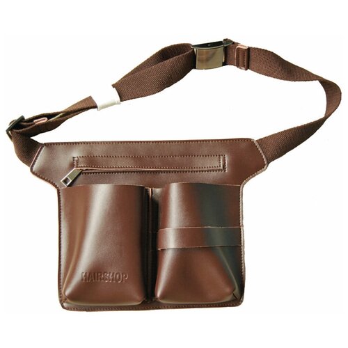 фото Hairshop парикмахерская сумка bh504, натуральная кожа, коричневая