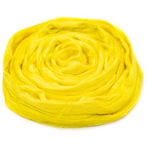 Волокно для валяния вискоза 100%, 50 гр. (27 лимон)