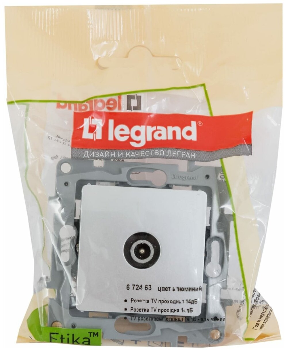 Антенное гнездо Legrand 672463 Etika - фотография № 9