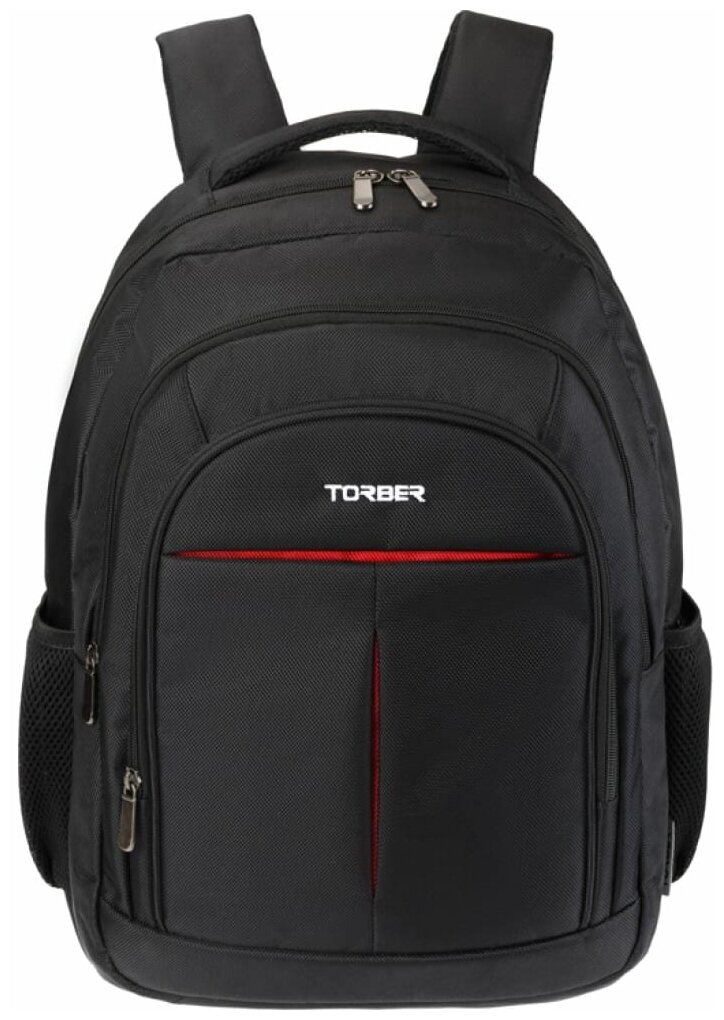 Рюкзак Torber с отделением для ноутбука 15", чёрный, полиэстер, 46 х 32 x 13 см TORBER MR-T9502-BLK