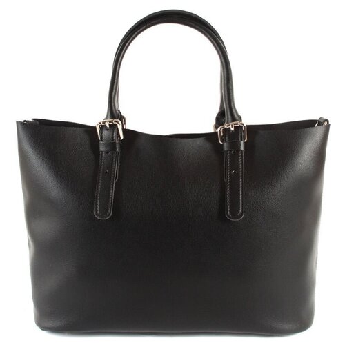 фото Сумка женская,из натуральной кожи,mayger,а-дс-323,черный,модель шоппер,с двумя ручками,с плечевым ремешком