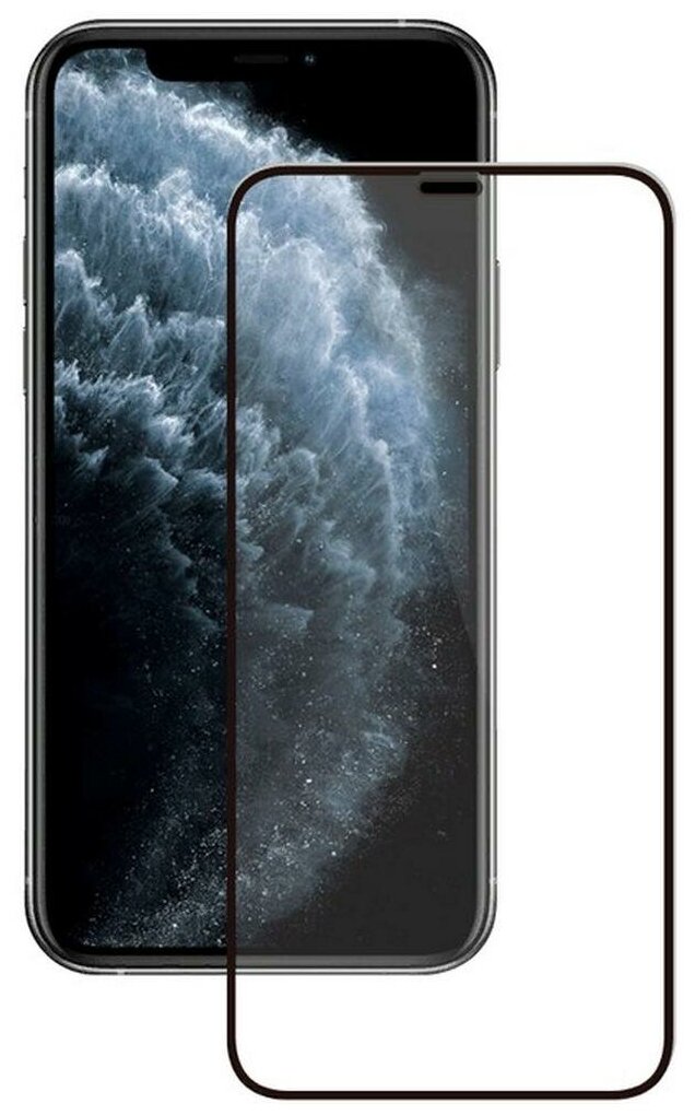 Защитное стекло Deppa для Apple iPhone 13 Pro Max 2.5D Full Glue (черная рамка) - фото №3