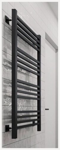 Изображение товара Quadro Bone-2 67x40 (см) полотенцесушитель водяной Черный