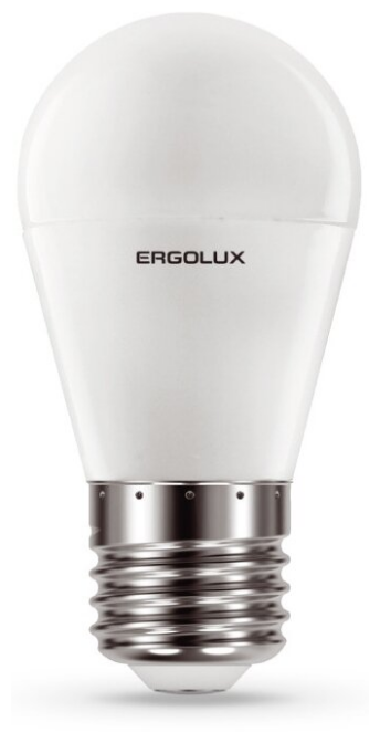 Ergolux LED-G45-11W-E27-6K (Эл.лампа светодиодная Шар 11Вт E27 6500K 172-265В)