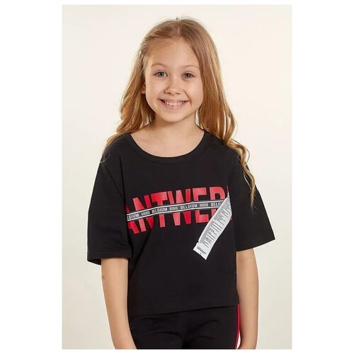 Футболка COLABEAR, Размер 138 см, Черный, 685057