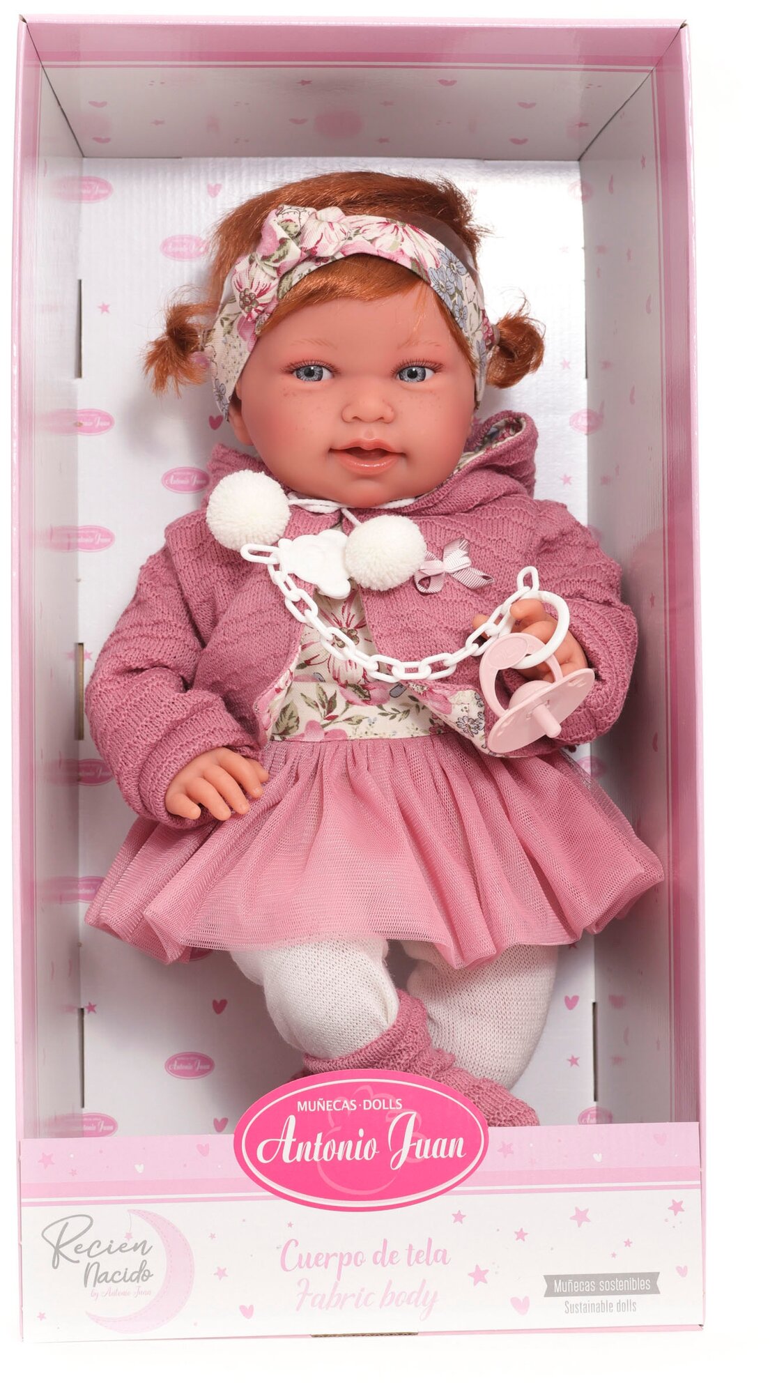 Antonio Juan 3370P Кукла Саманта в розовом, 40 см - фото №11