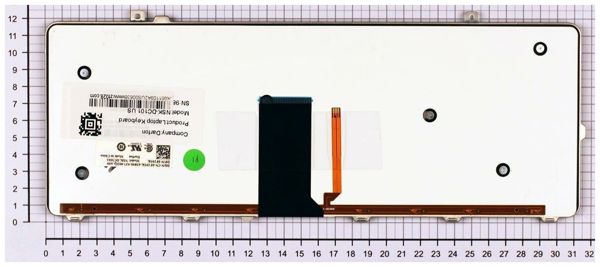 Клавиатура для ноутбука Dell AFM8U00210 черная с подсветкой