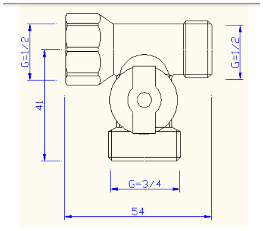 Кран шаровой VALTEC для подкл с/т приборов 1/2"х3/4"х1/2"
