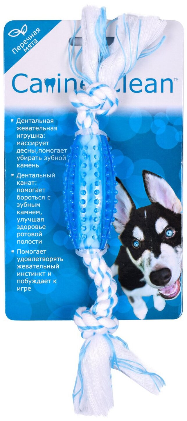 Canine Clean (Aromadog) игрушка для собак "Регби", с ароматом мяты, 25 см