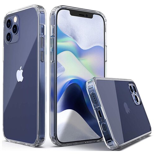 фото Re:pa силиконовая прозрачная накладка luxe 2 mm transparent для apple iphone 12 / 12 pro
