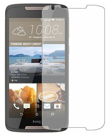HTC Desire 828 dual sim защитный экран Гидрогель Прозрачный (Силикон) 1 штука