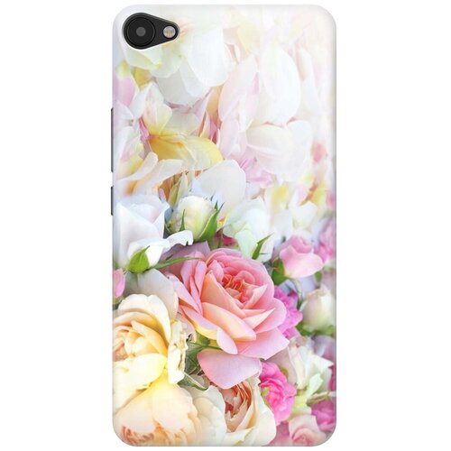 фото Re:pa накладка transparent для meizu u20 с принтом "нежные розы"