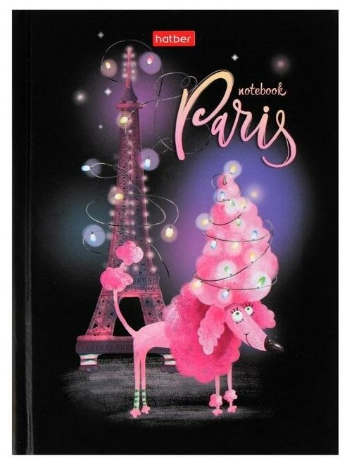 Бизнес-блокнот А6, 64 листа «Парижские каникулы», твёрдая обложка