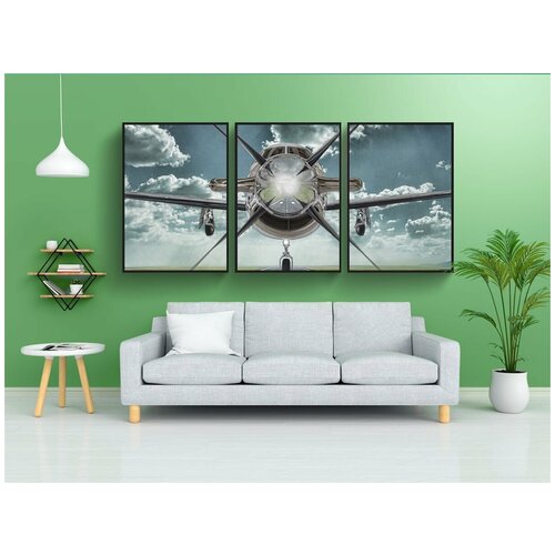 фото Набор модулных постеров для интерьера "пилат, pc12, pc-12" 60x90 см. в тубусе, без рамки lotsprints