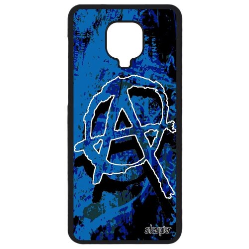 фото Противоударный чехол на телефон // xiaomi redmi note 9s // "анархия" дизайн анархизм, utaupia, голубой