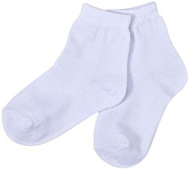 Носки детские "Радуга" Смоленские С115 100% хлопок, Белый, 10 (размер обуви 15-17)