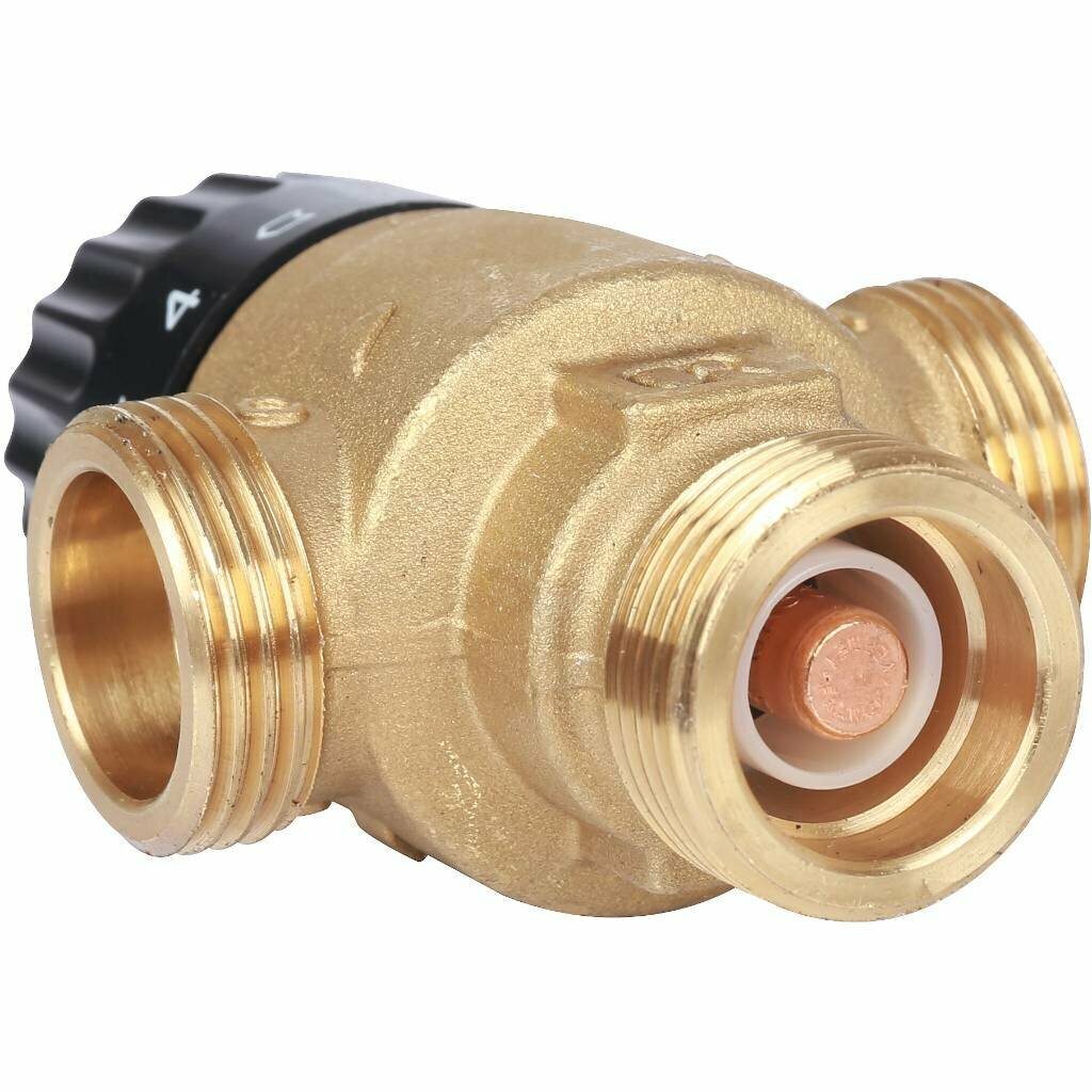 STOUT Термостатический смесительный клапан 3/4" STOUT НР 30-65°С 1,8 KV - фото №4