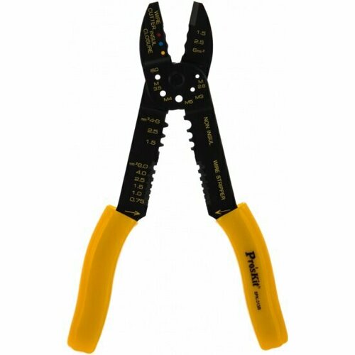 Клещи для резкизачистки Proskit 8PK-313B проводов обжима клемм болторез длина 235мм 825₽